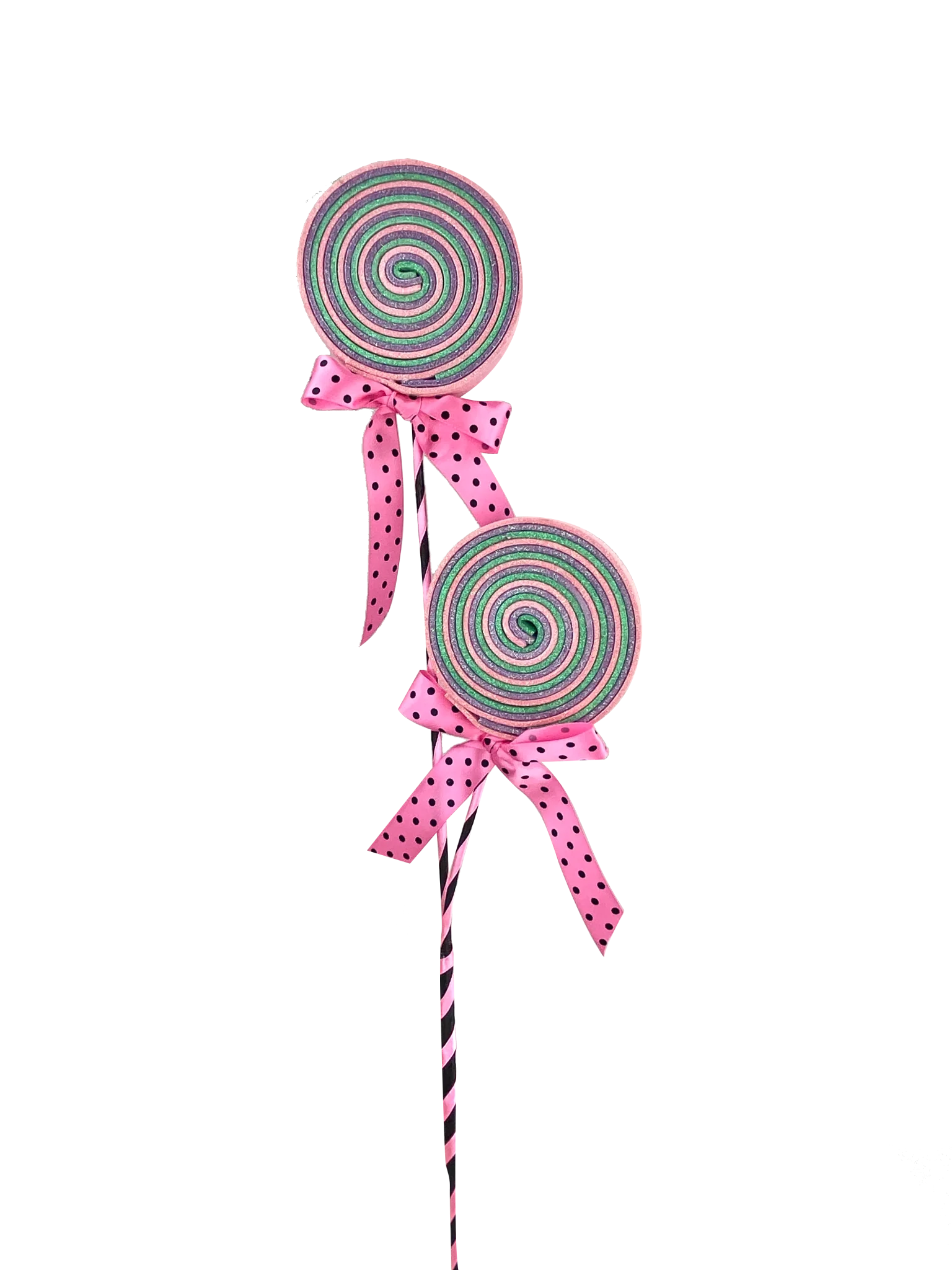 Glitter Lollipop Bow Spray