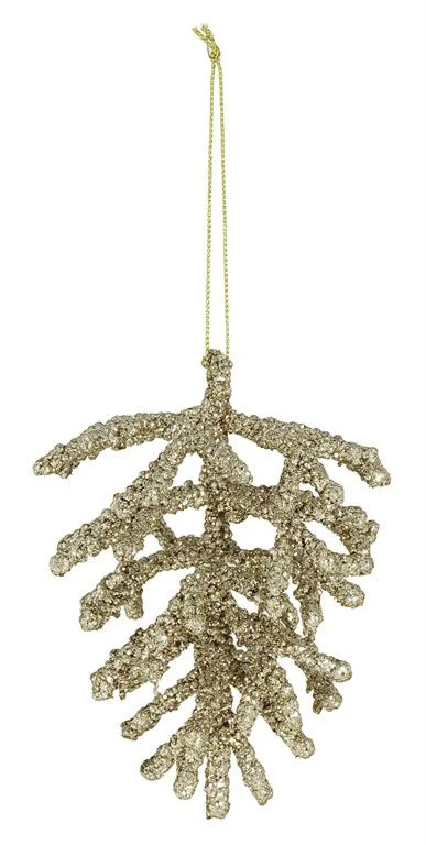 Glittered Hang Pinecone Gold - Image 2