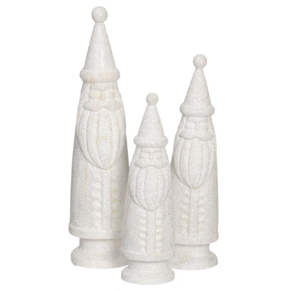 Glittered Santa White