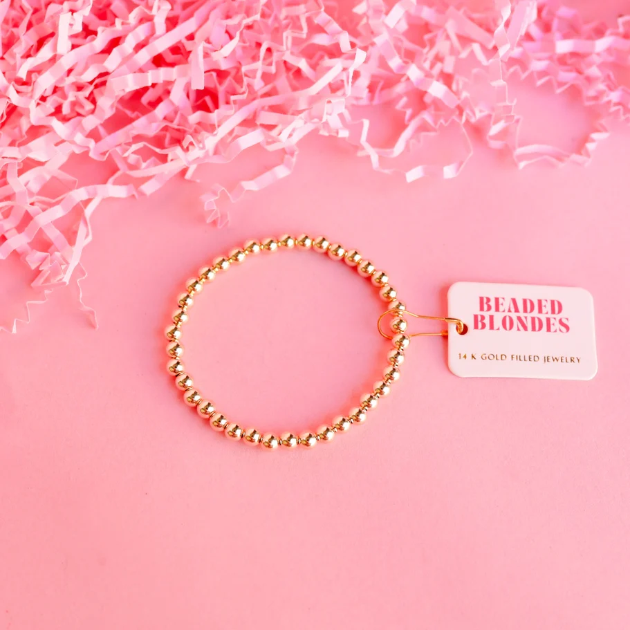 Gold Beaded Bracelet - Image 10