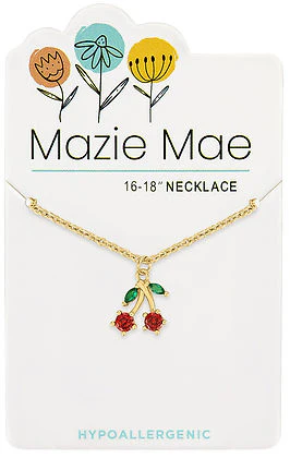 Gold Cherry Mazie Mae Necklace
