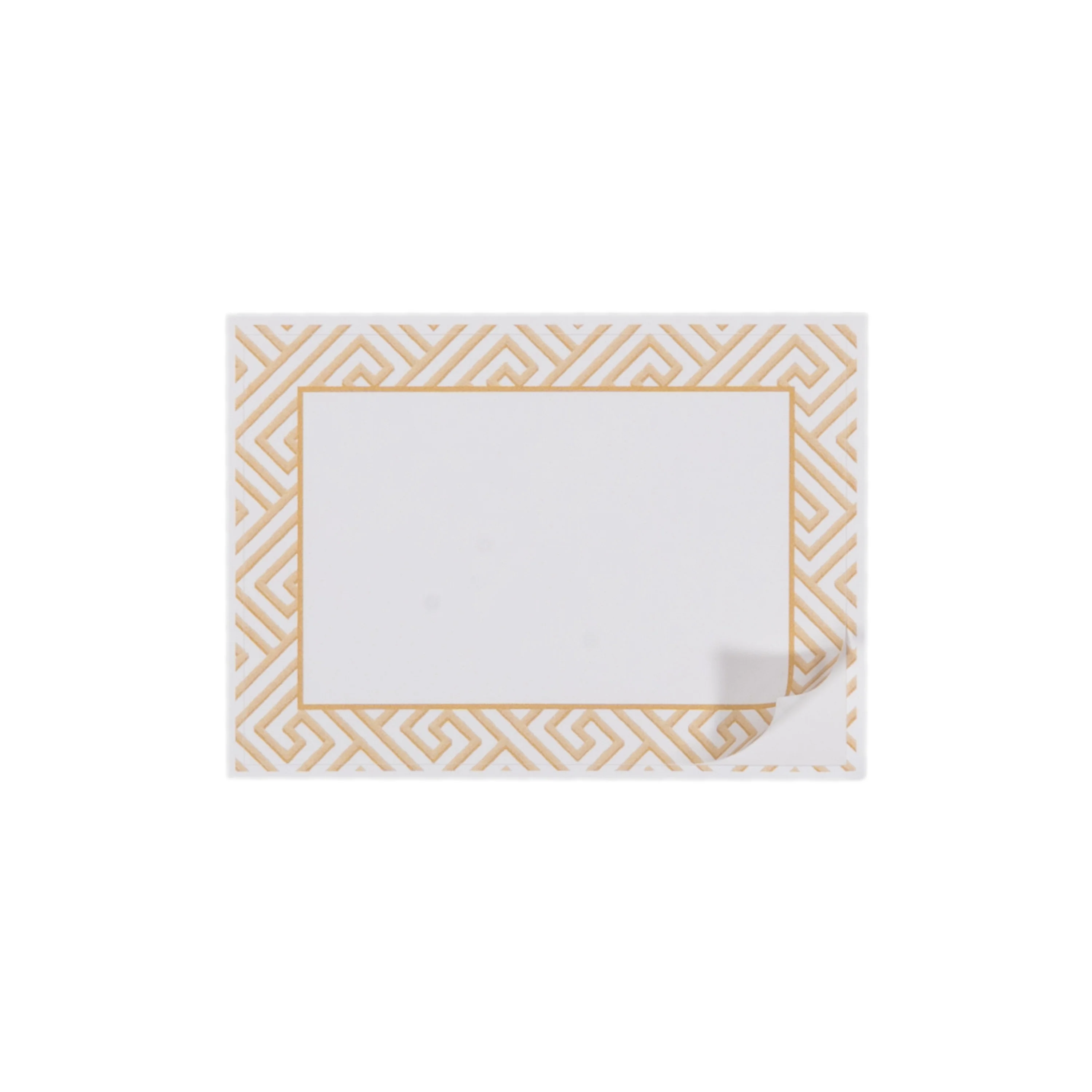 Gold Fretwork Adhesive Label - Image 2