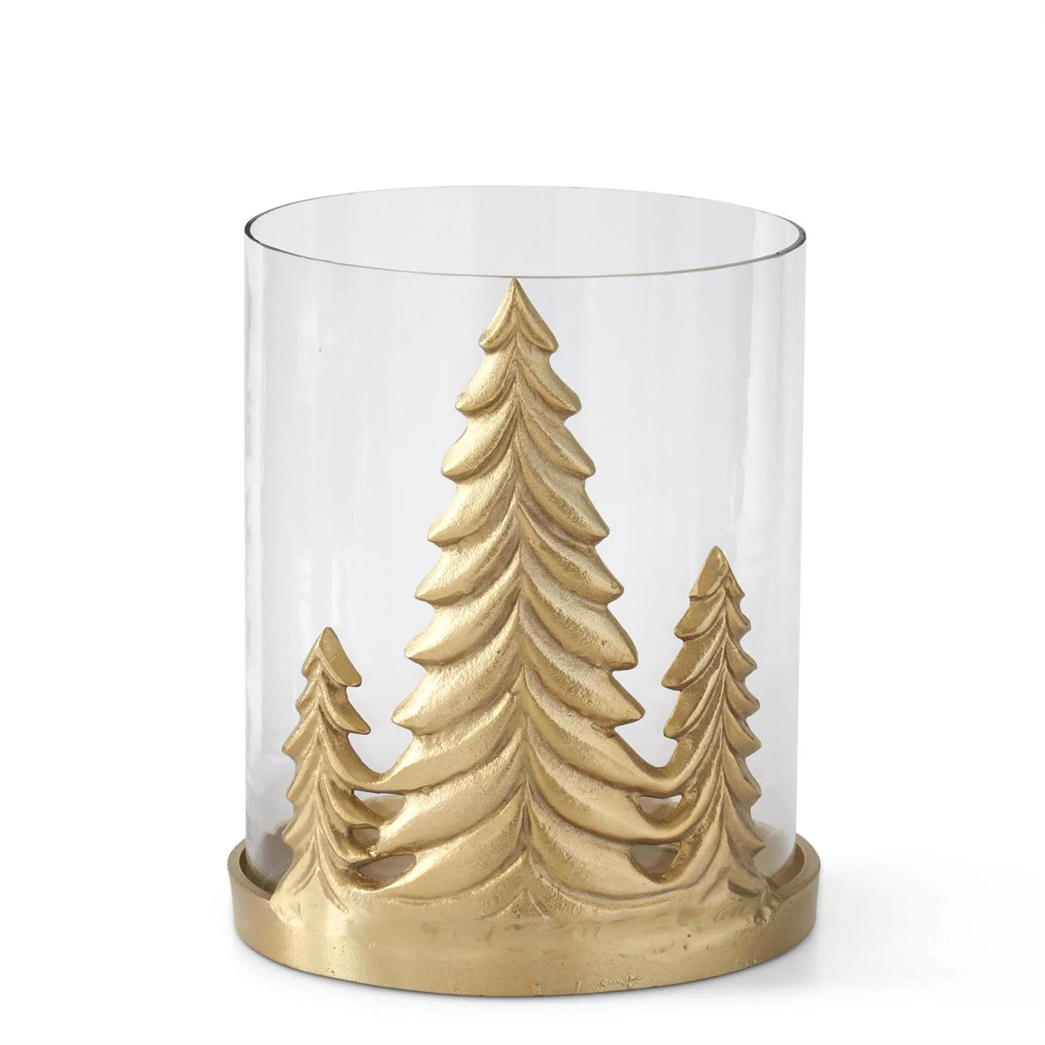 Gold Metal Christmas Tree Hurricanes - Image 5