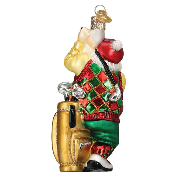 Golfing Santa Ornament - Image 4