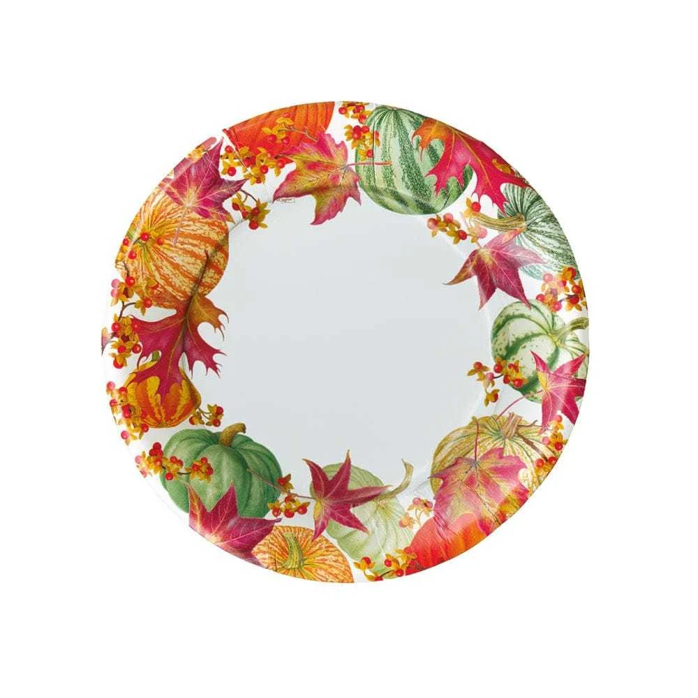 Gourds and Leaves Paper Salad & Dessert Plates - Image 2