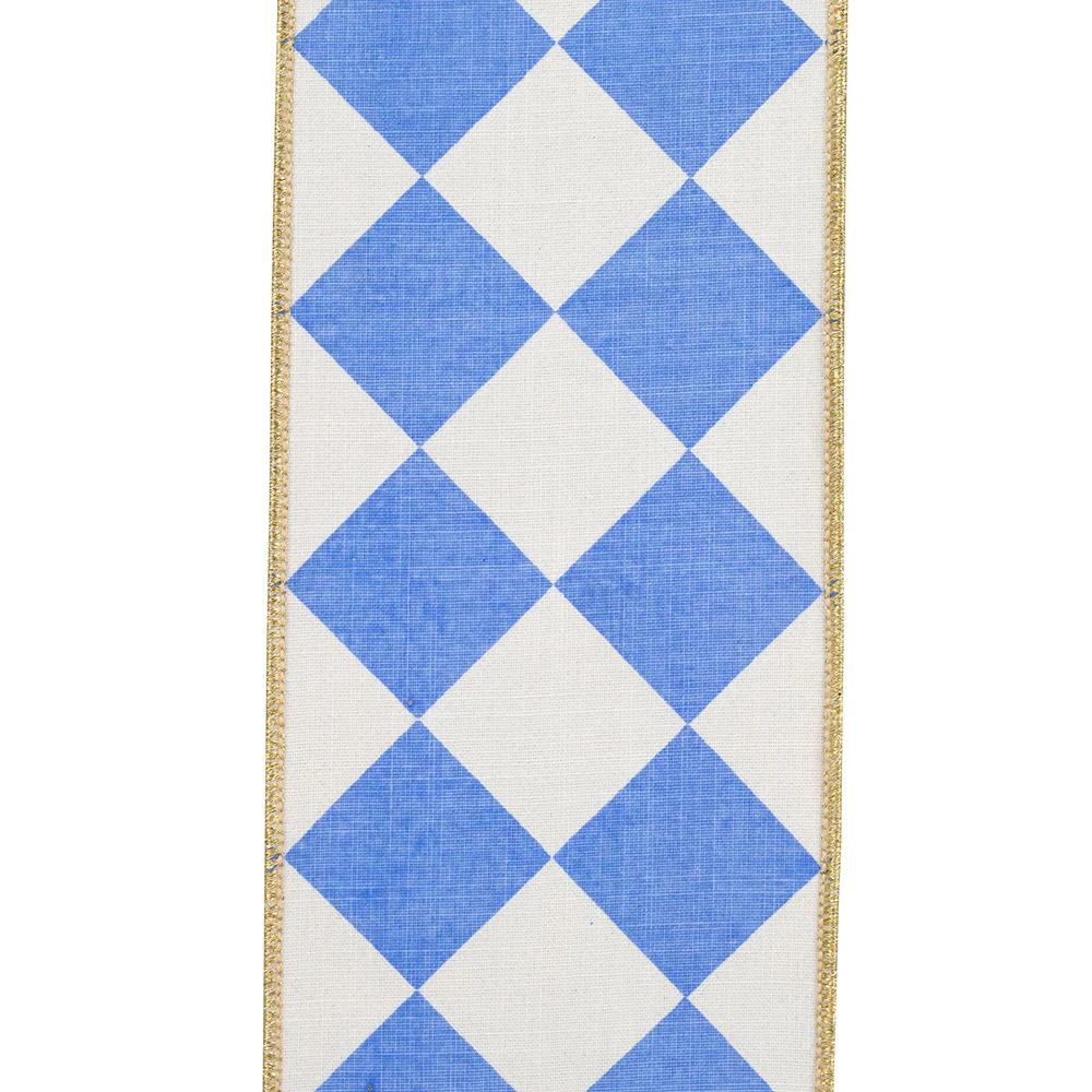 Grand Diamond Deluxe Metallic Backed Wired Edge Ribbon