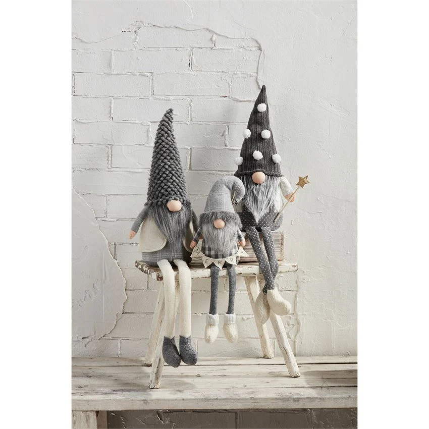 GRAY DELUXE DANGLE GNOME - Image 3