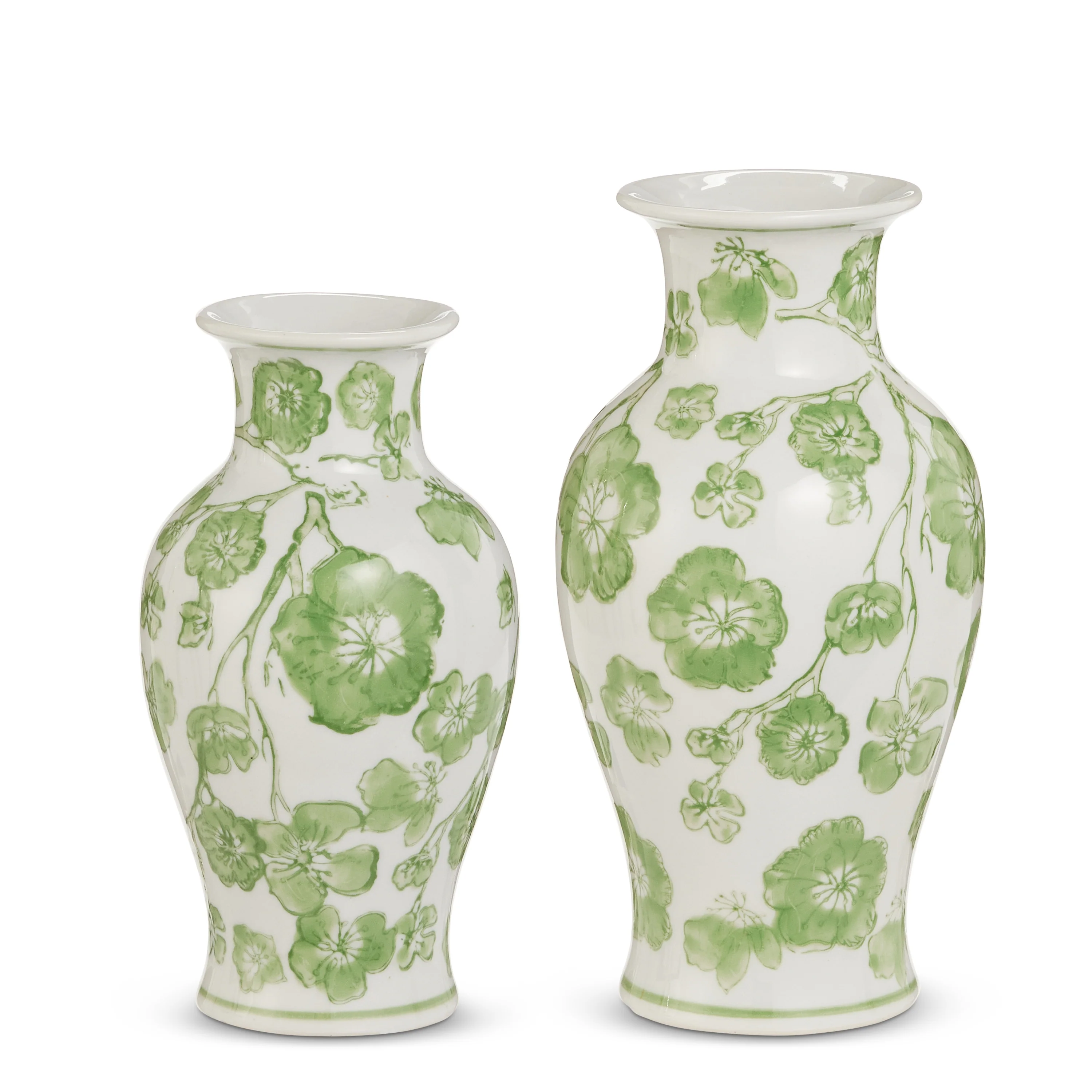 Green Cherry Blossom Bud Vase - Sold Individually