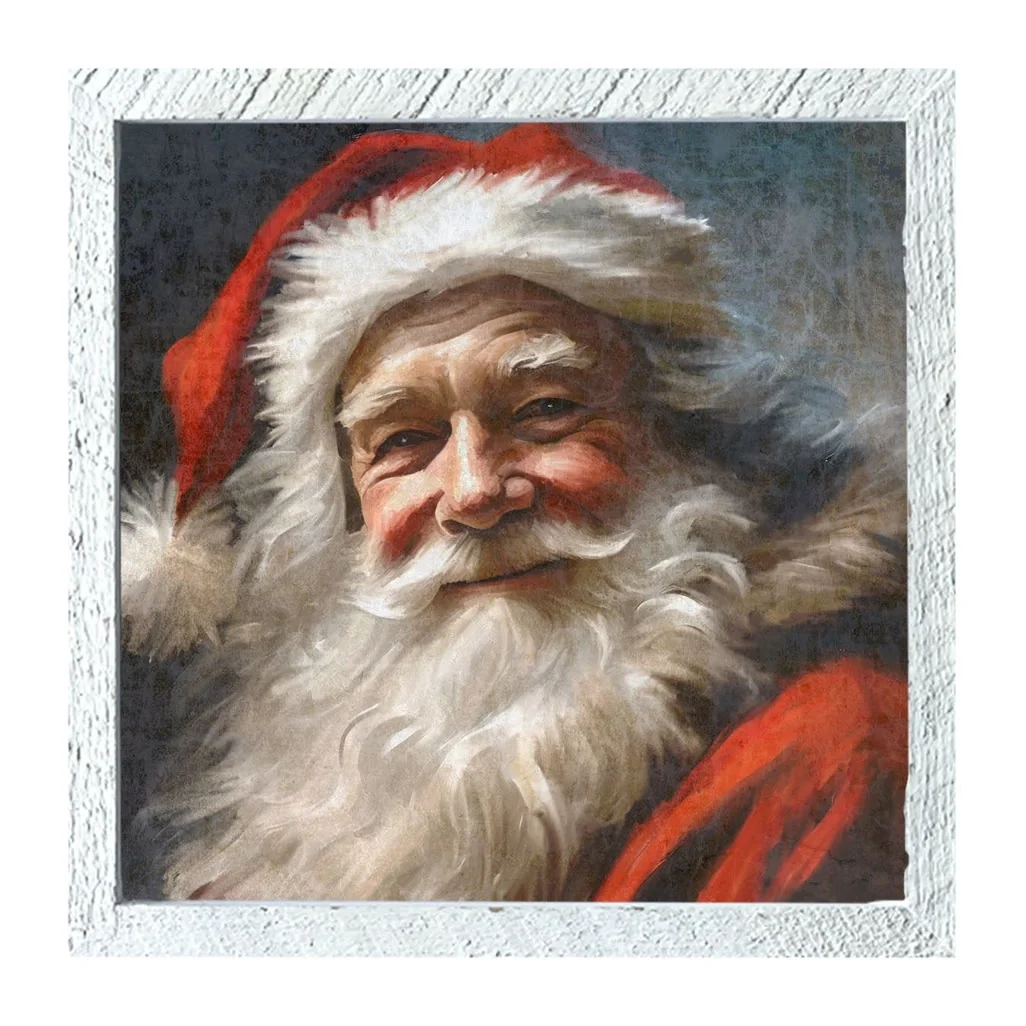 Grinning Santa White XL