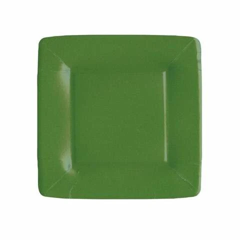 Grosgrain Square - Hunter Green - Salad/Desser Plate