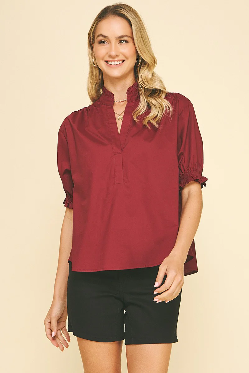 Gwen Balloon Sleeve Blouse Top - Image 5