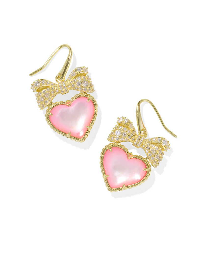 Haisley Heart Drop Earrings - Image 2