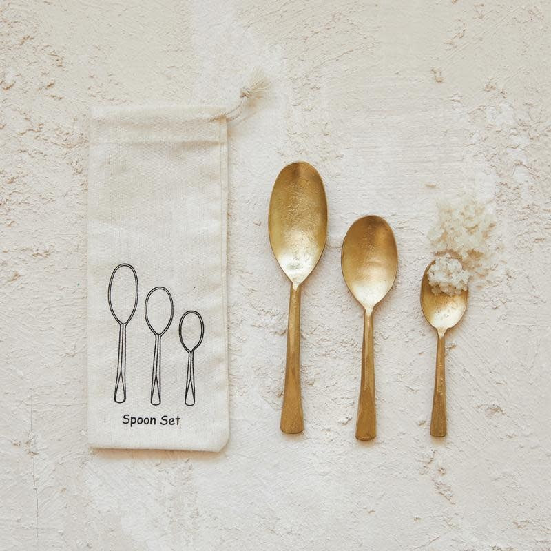 Hand-Forged Iron Spoons In Bag - Sold as Set - Image 2