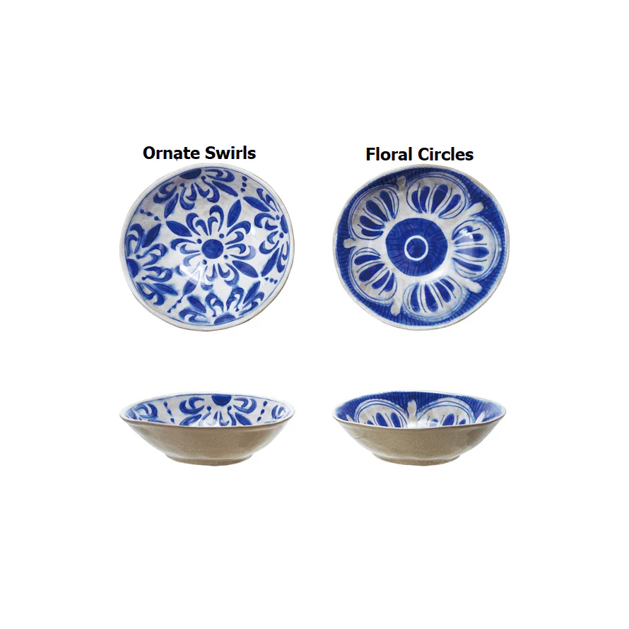 Hand-Painted Stoneware Bowl
