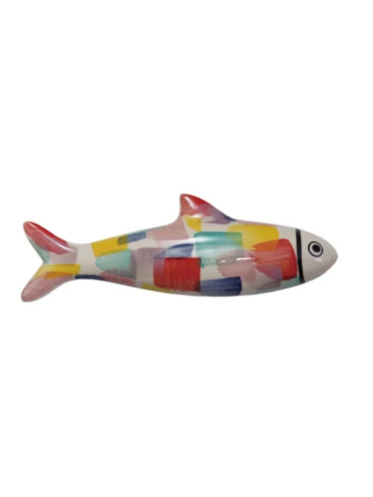 Hand-Painted Stoneware Fish Wall Décor - Sold Individually - Image 2