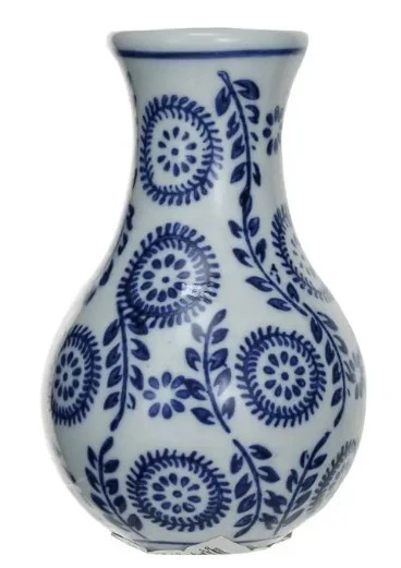 Hand-Stamped Stoneware Vase - Sold Individually - Image 3