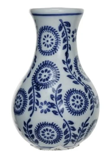Hand-Stamped Stoneware Vase - Sold Individually - Image 6