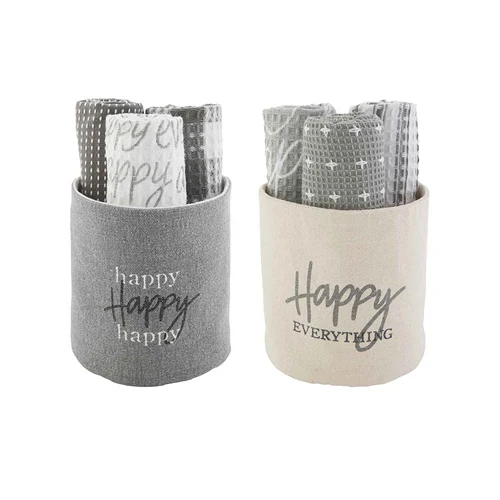 Happy Towel Bucket