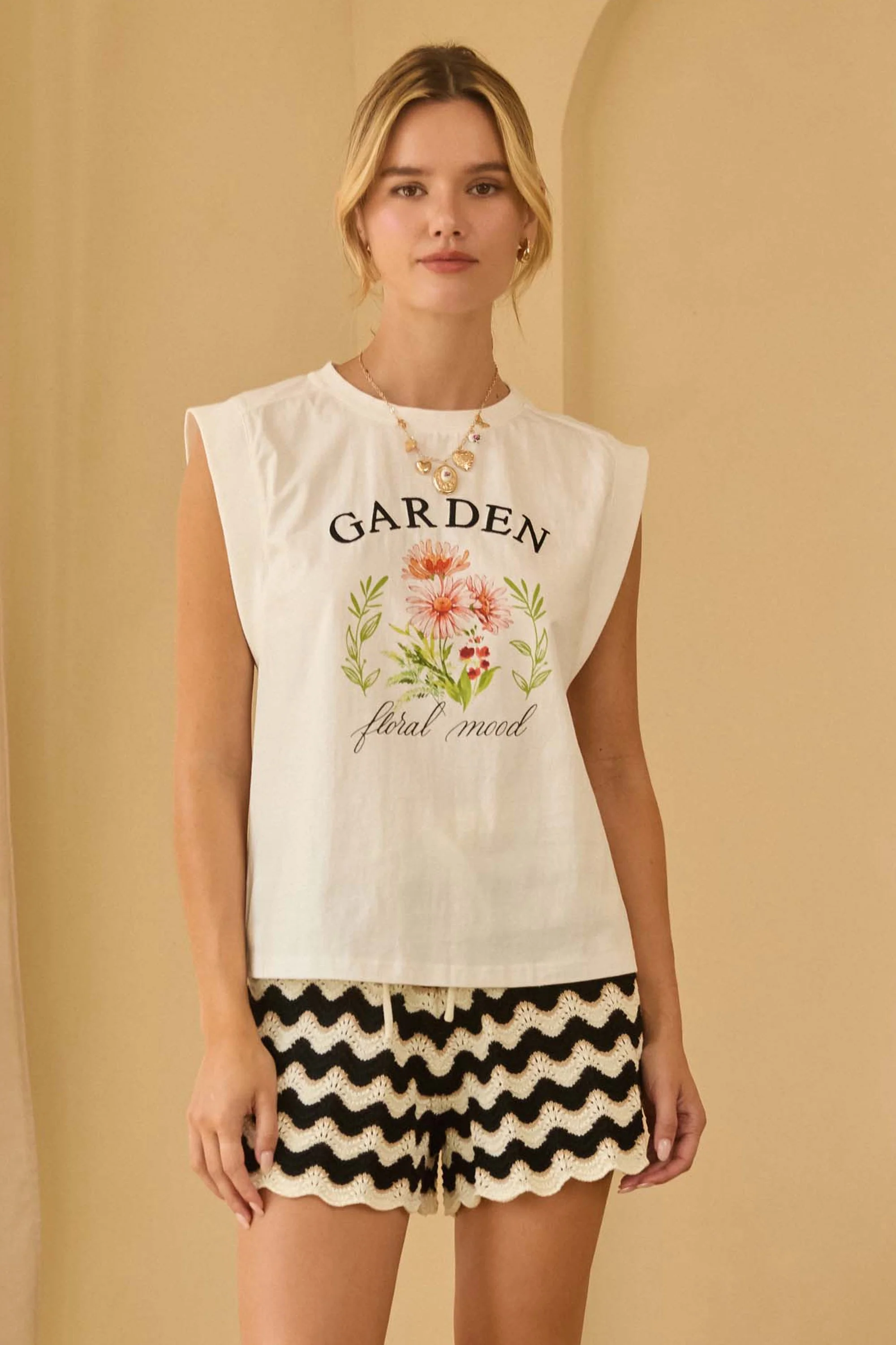 Hazel Graphic Embroidered Top