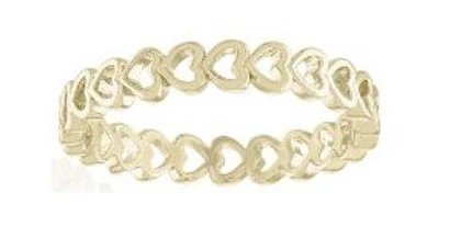 Heart Band Gold Layers Ring - Image 3
