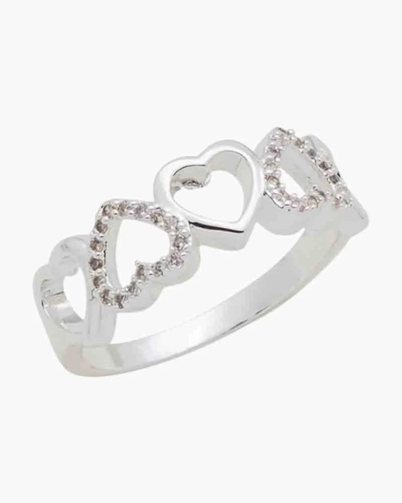 Heart CZ Stack Ring - Image 6