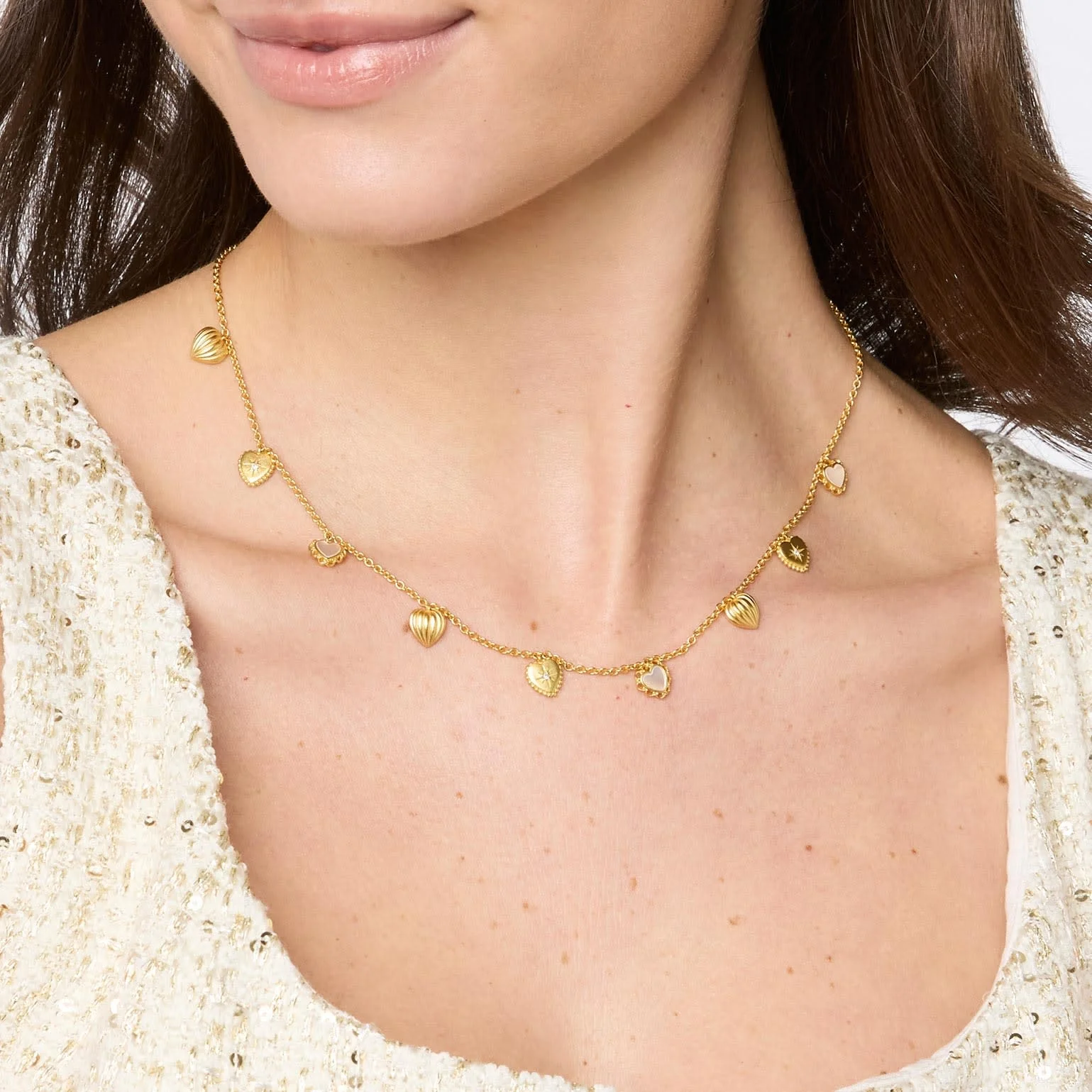 Heart Delicate Charm Necklace - Image 2