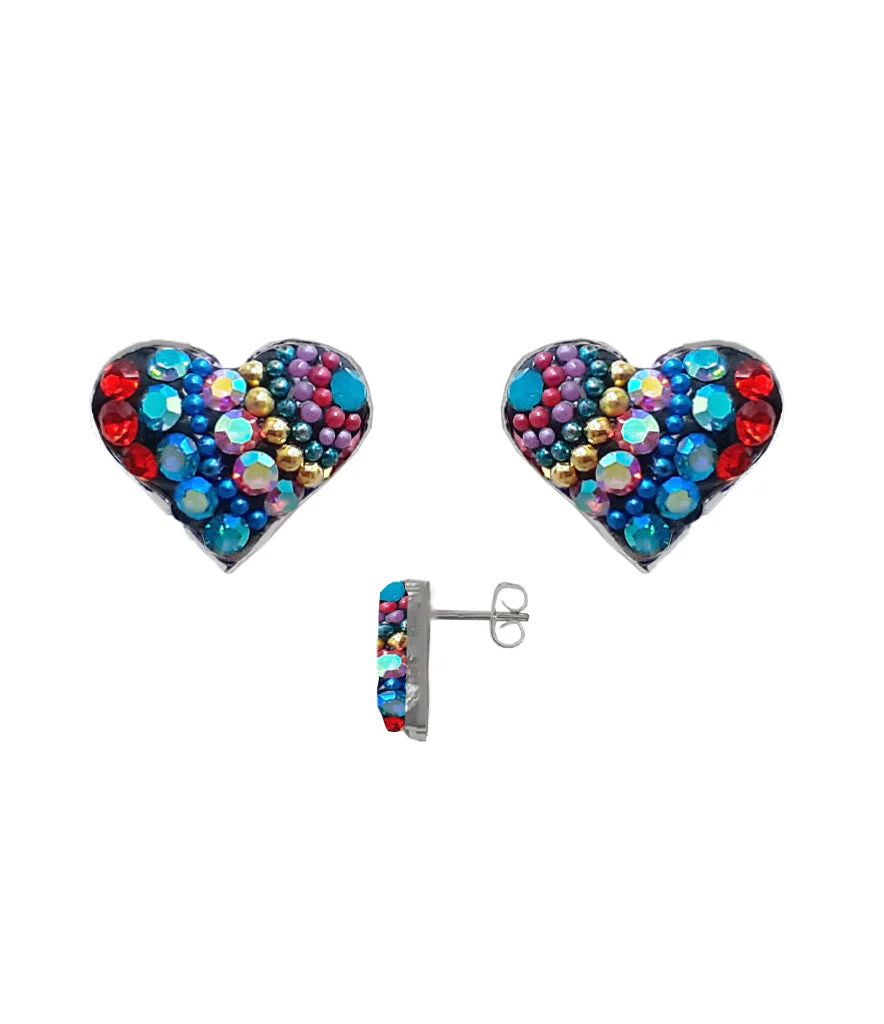 Heart Post Earrings - Image 5