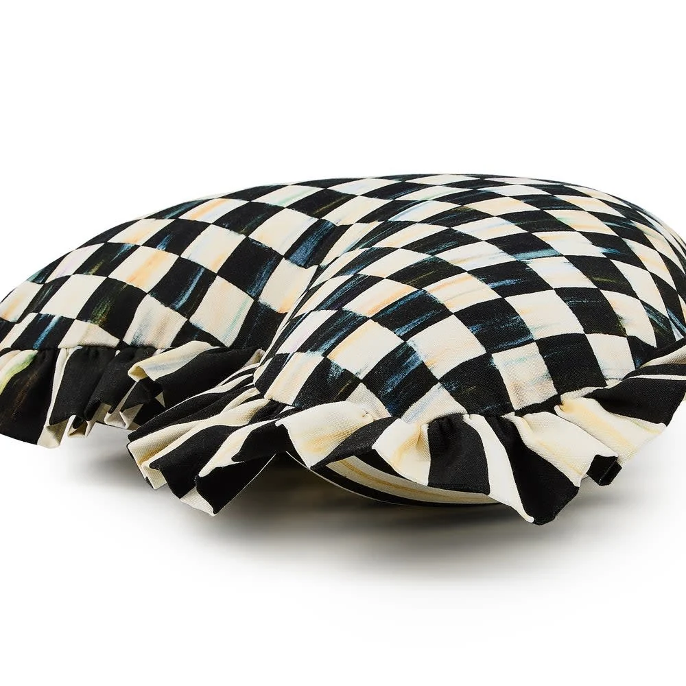 Heart Throw Pillow with Ruffle - Image 3