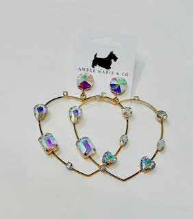 Heart W/Crystals Earrings - Image 7