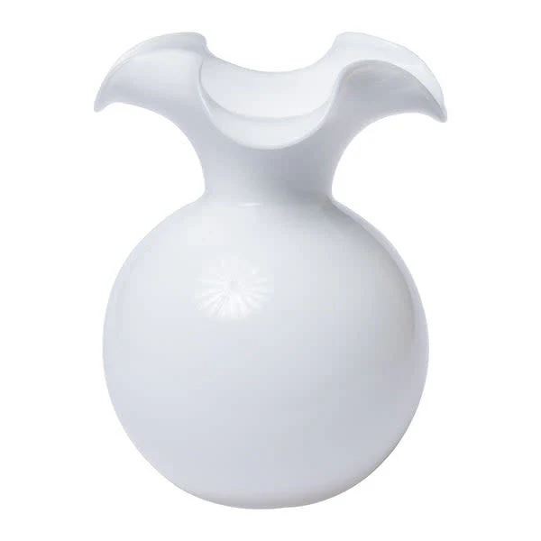 Hibiscus Glass Medium Fluted Vase - Image 5