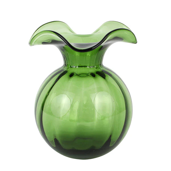 Hibiscus Glass Medium Fluted Vase - Image 7