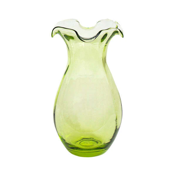 Hibiscus Glass Vertical Fluted Small Vase - Image 3