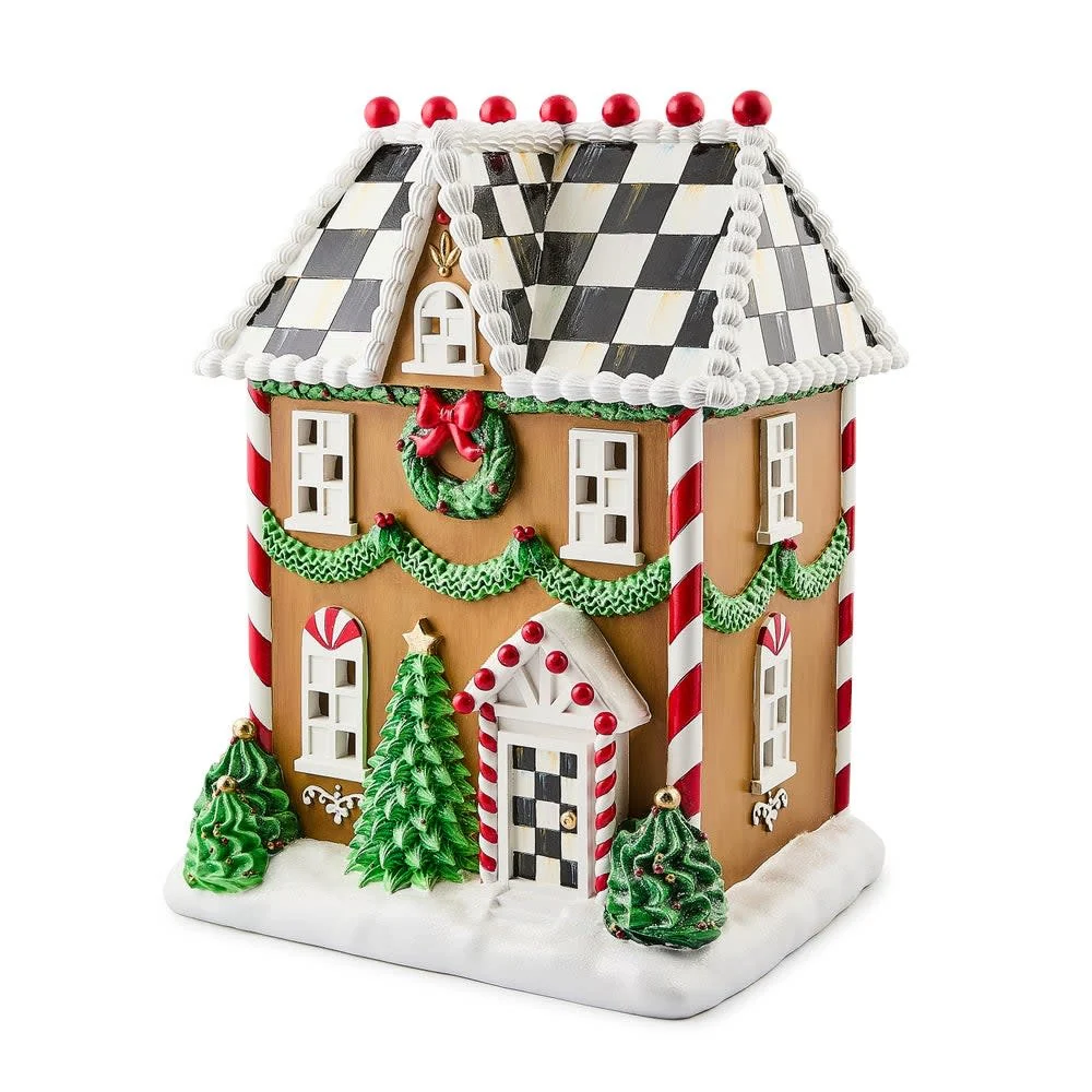 Holly Village Illuminated Gingerbread House - Image 2