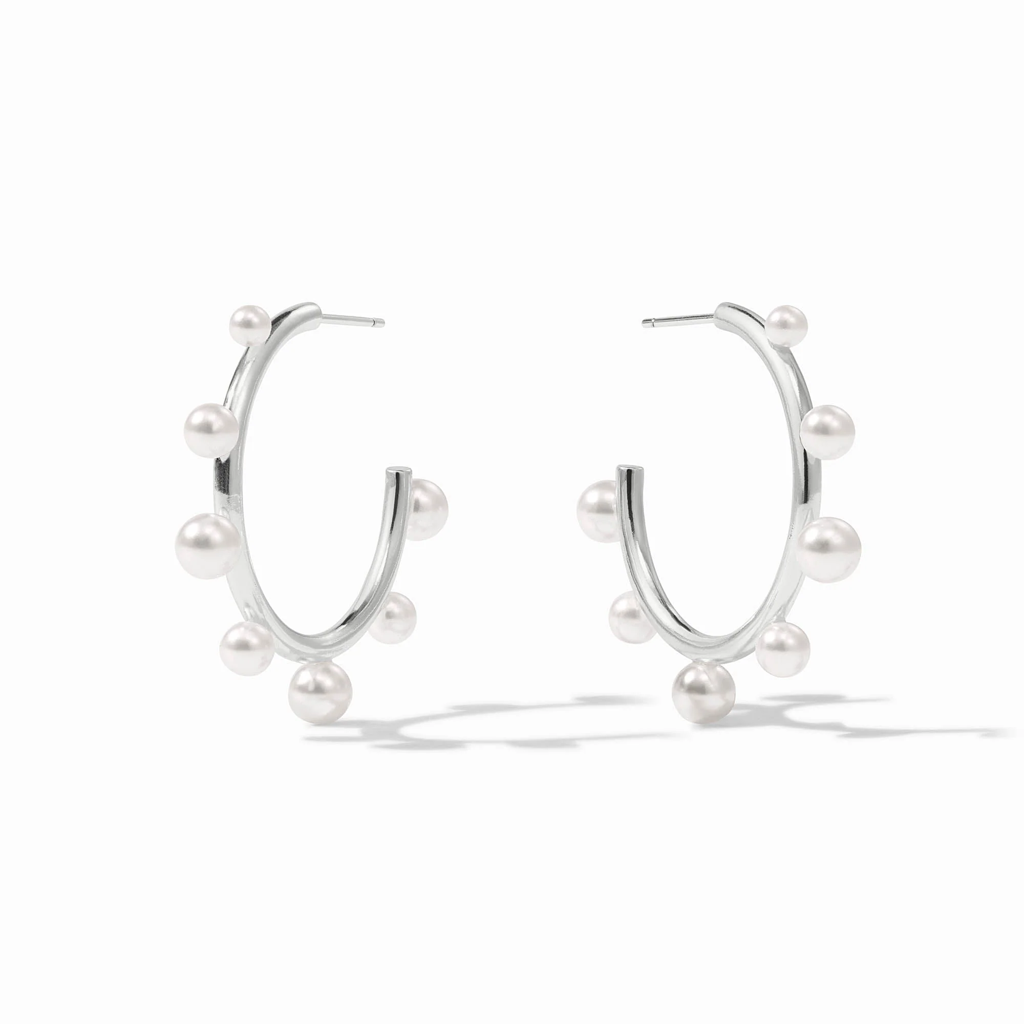 Hydra Stone Silver Hoop - Image 3