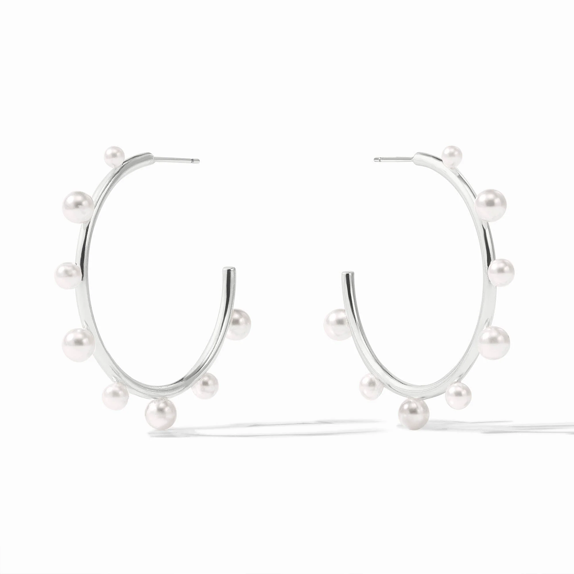 Hydra Stone Silver Hoop - Image 4
