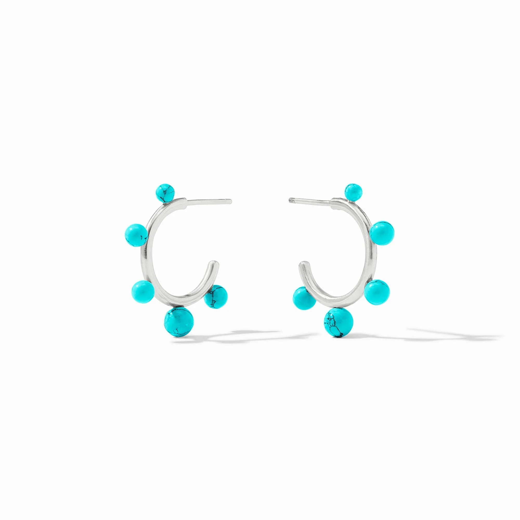 Hydra Stone Silver Hoop - Image 5