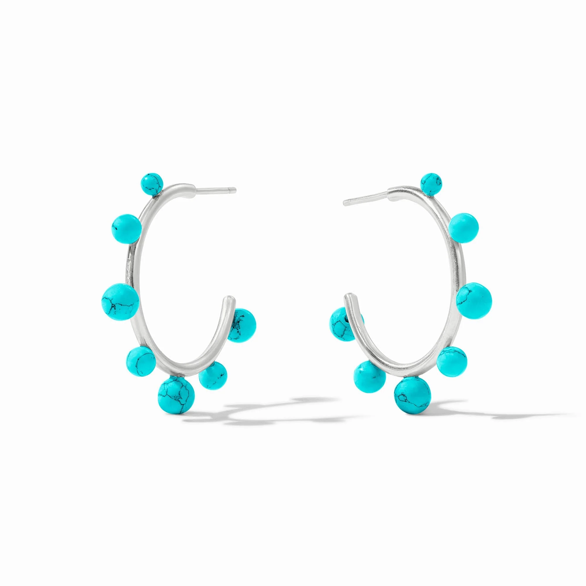 Hydra Stone Silver Hoop - Image 6