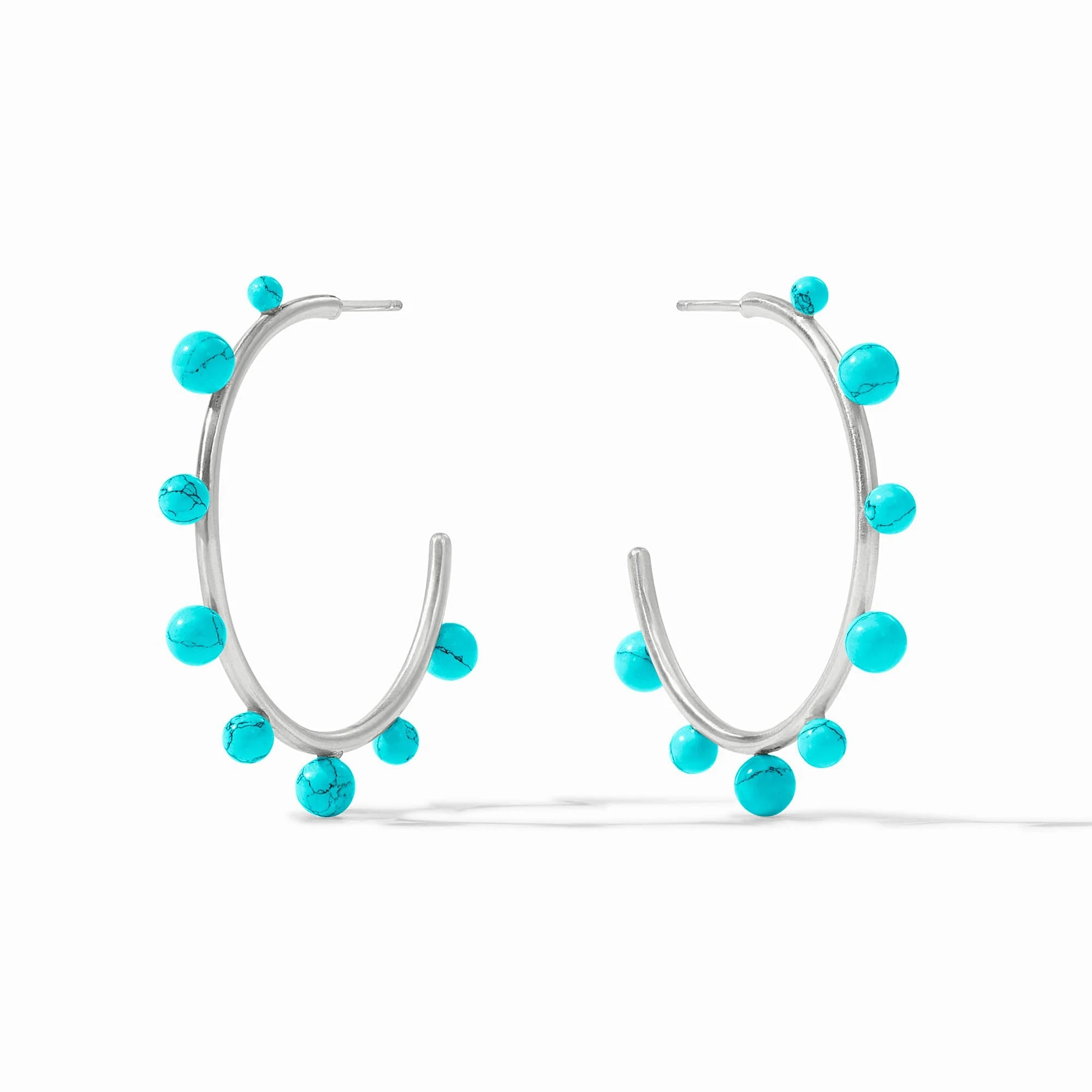 Hydra Stone Silver Hoop - Image 7