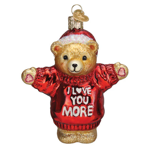 I Love You More Bear Ornament - Image 2
