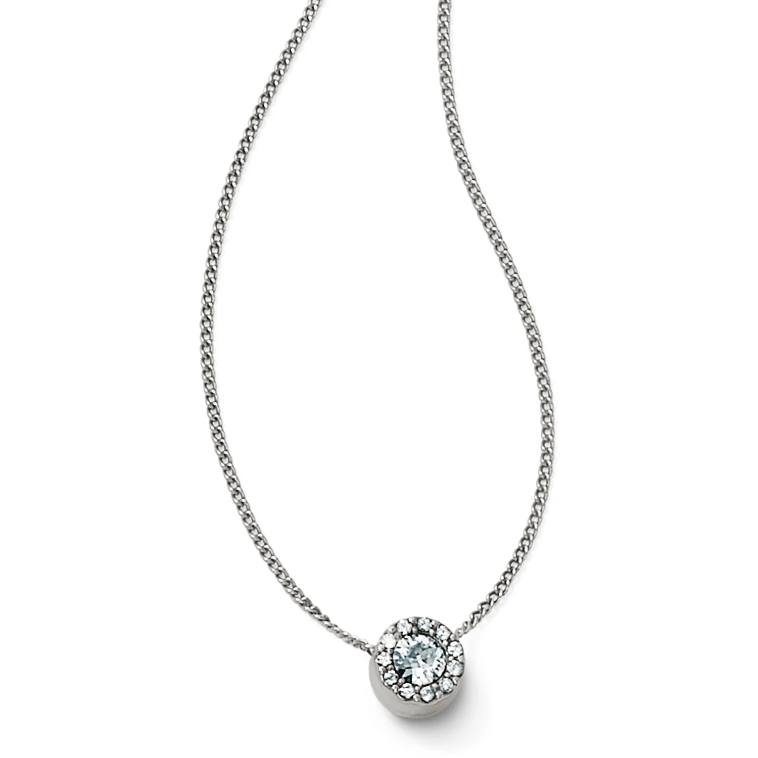 Illumina Mini Solitaire Necklace Silver