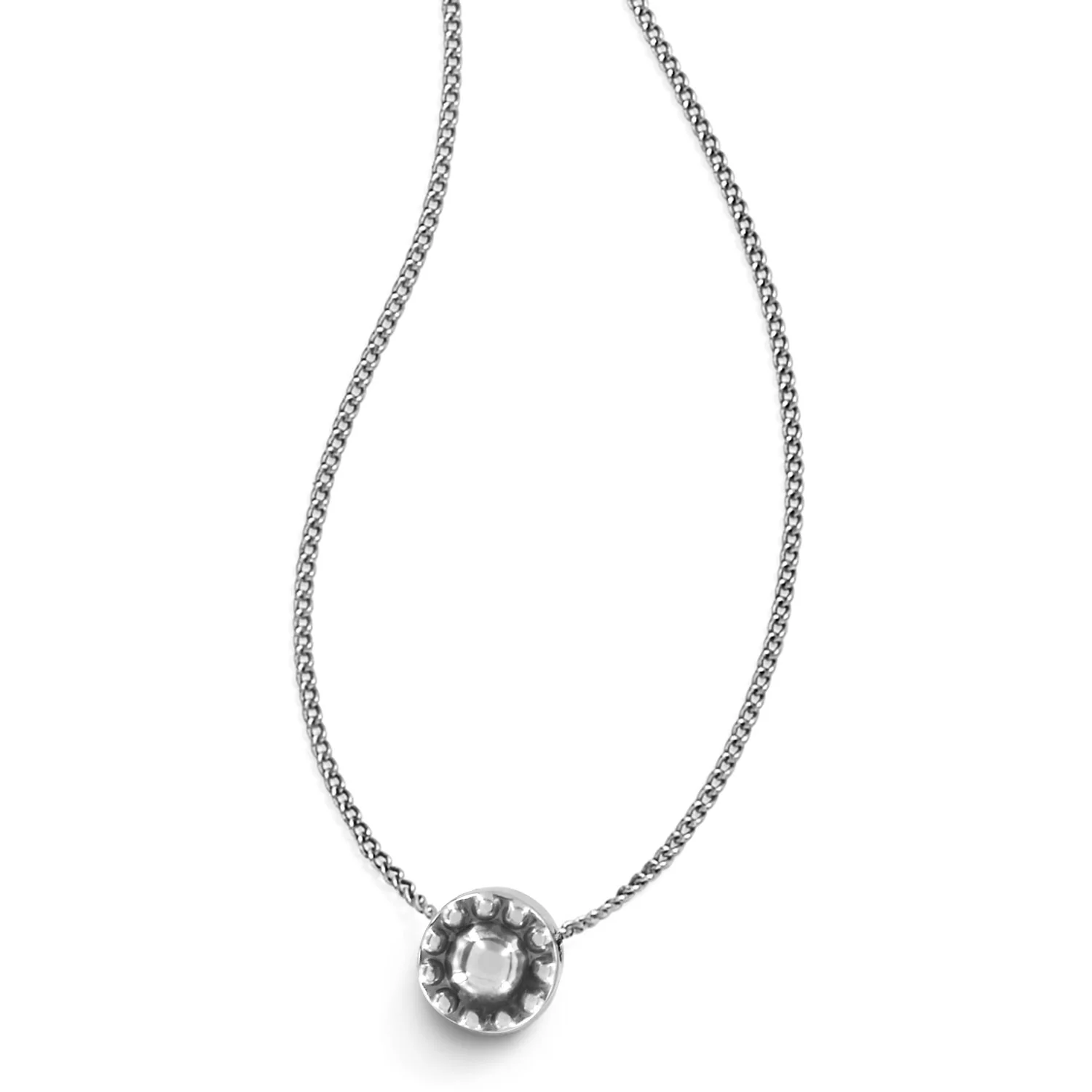 Illumina Mini Solitaire Necklace Silver - Image 2