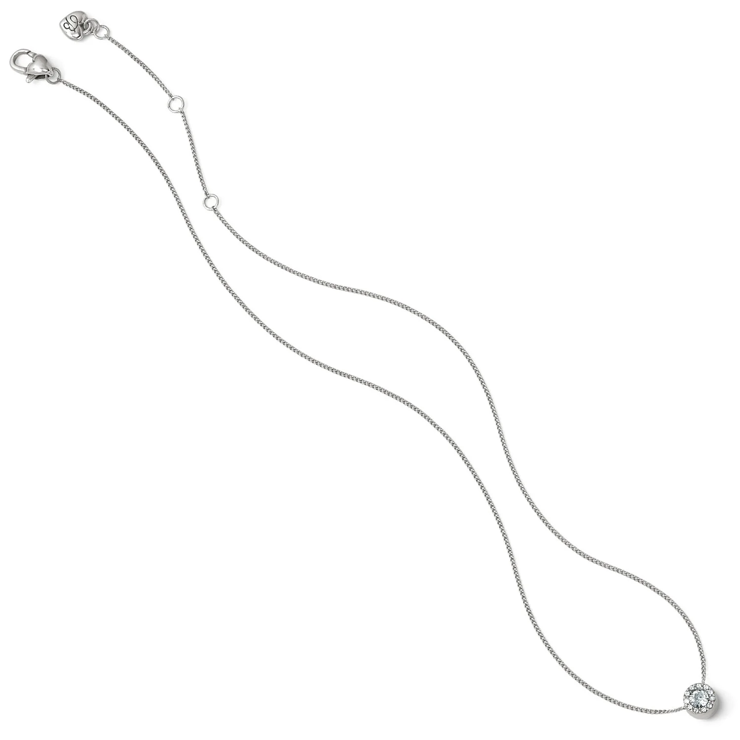 Illumina Mini Solitaire Necklace Silver - Image 3