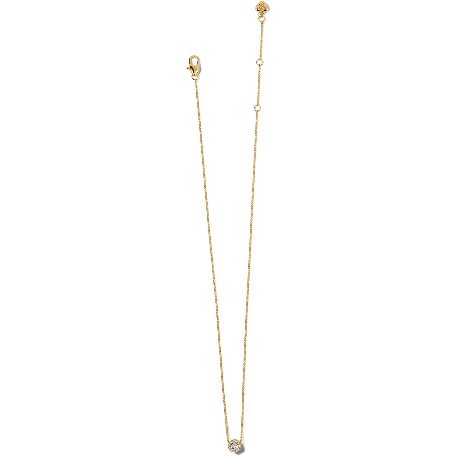 Illumina Solitaire Necklace Gold - Image 2