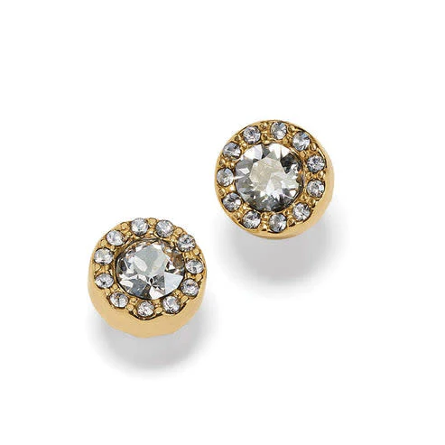 Illumina Solitaire Post Earrings - Gold - Image 2