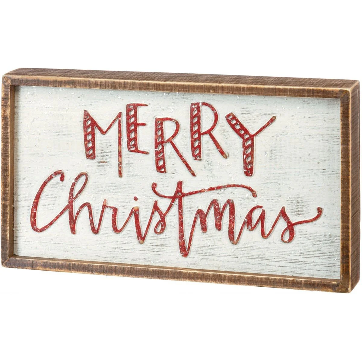 Inset Box Sign - Merry Christmas
