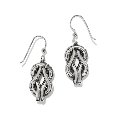 Interlok Harmony Two Tone French Wire Earrings - Image 2