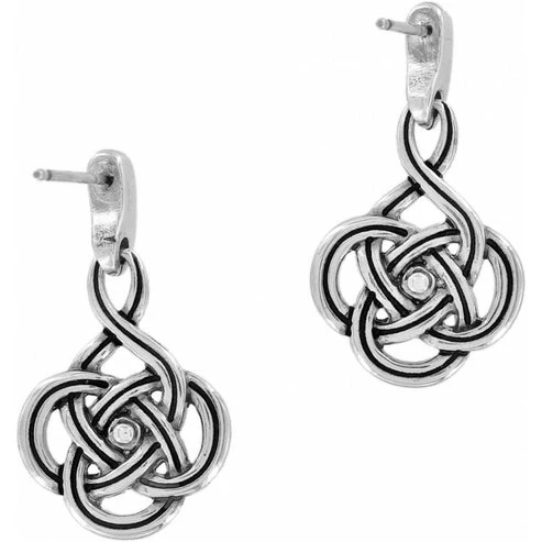 Interlok Petite Post Drop Earrings - Image 2