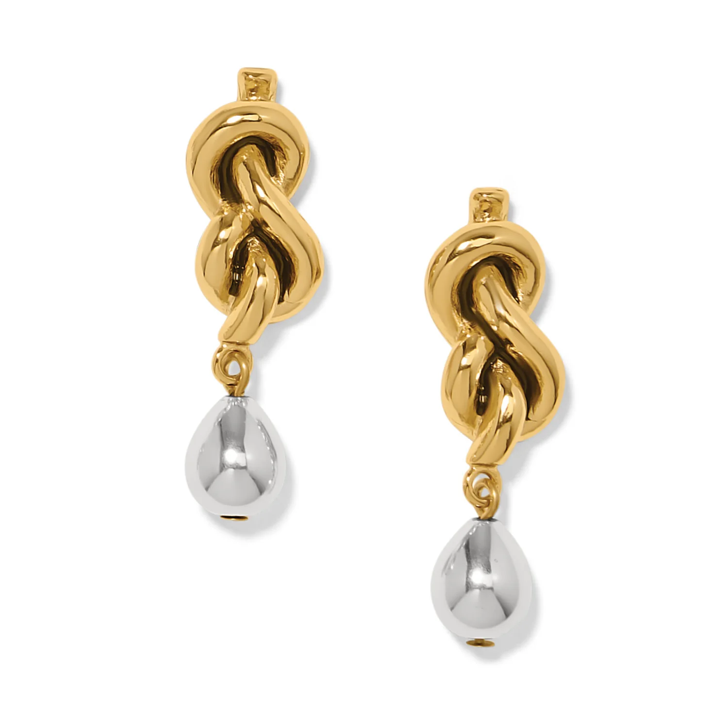 Interlok Single Knot Drop Earrings - Image 2