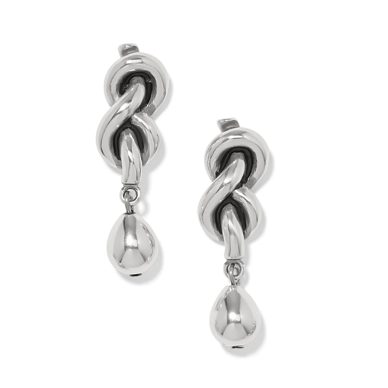 Interlok Single Knot Drop Earrings - Image 3
