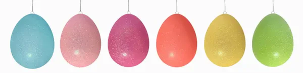 Iridescent Glitter Easter Egg Ornament - Sold Individually